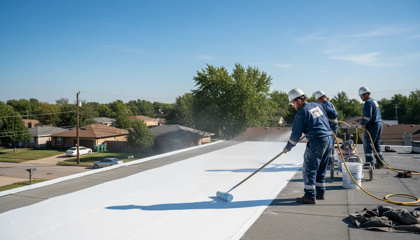 Commercial roof coating in Red Level, AL near me